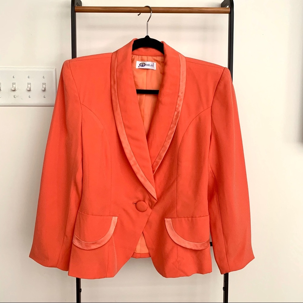 Vintage Blazer with Shoulder Pads - Picture 2 of 9